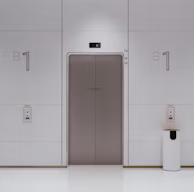 white wooden door closed in room